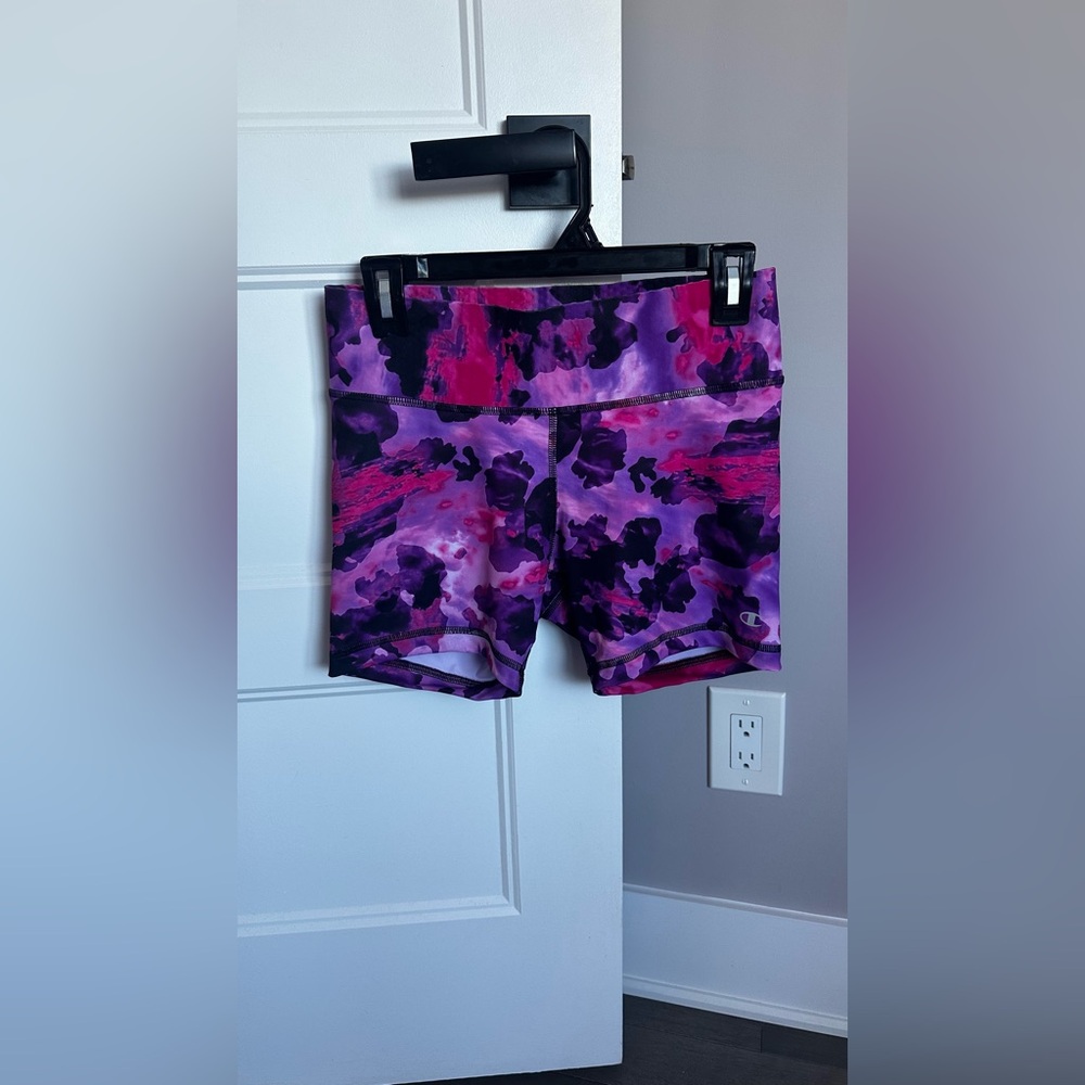 Champion Women's Purple and Pink Bike Shorts
